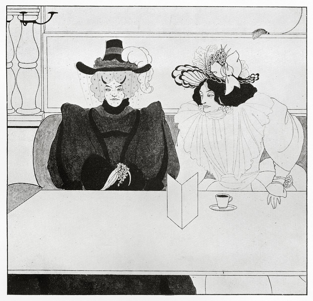 Zwarte koffie, 1895 door Aubrey Beardsley