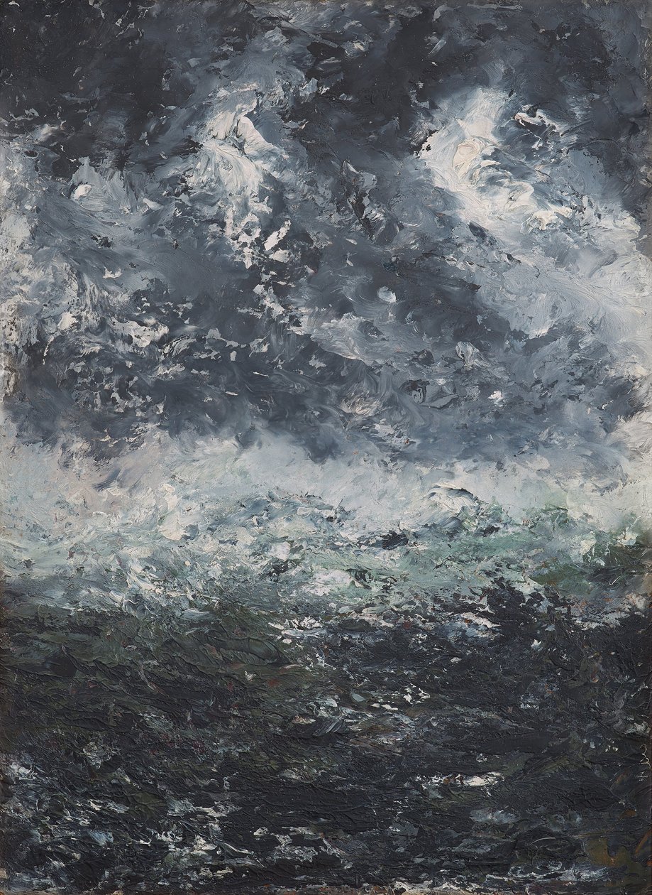Stormlandschap, 1894 door August Strindberg