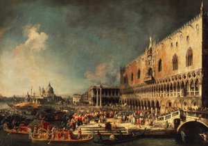 De aankomst van de Franse ambassadeur in Venetië