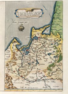 Kaart van Pruisen, uit Theatrum Orbis Terrarum door Abraham Ortelius