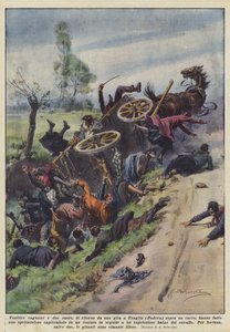 Drieëntwintig meisjes en twee nonnen, terug van een uitstapje naar Praglia (Padua) bovenop een wagen ?