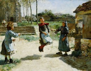 Meisjes Touwtje Springen