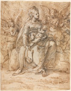 Madonna en Kind met Engelen