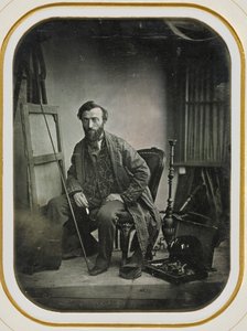 Zelfportret in schilderstudio