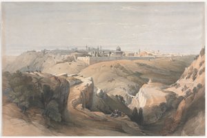 Jeruzalem vanaf de Olijfberg, 1839