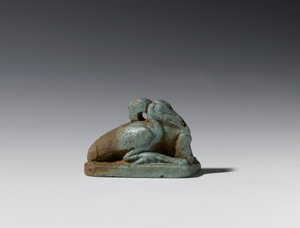 Kleine figuur van een ibis, Late Periode tot Ptolemaeïsche Periode, 664-30 v.Chr.