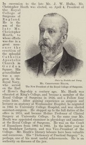 Mr Christopher Heath, de nieuwe president van het Royal College of Surgeons