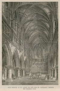 Nieuwe kerk van St. Peter op de plaats van Vauxhall Gardens