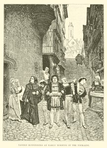 Herberg Roysterers in de Vroege Ochtend in de Touraine