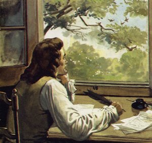 Voltaire werd door zijn vader verbannen naar het platteland waar hij zijn tijd doorbracht met lezen en schrijven