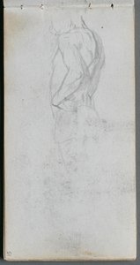 Schetsboek, pagina 51: Figuurstudie