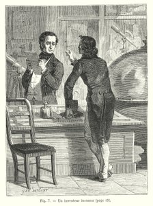 Een onbekende uitvinder (gravure)