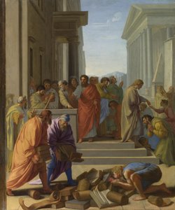 Sint Paulus predikend in Efeze