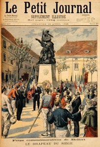 Herdenking van de Belegering van Belfort, illustratie uit Le Petit Journal, 19 april 1896