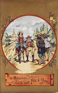 De molenaar, zijn zoon en de ezel, ca. 1880