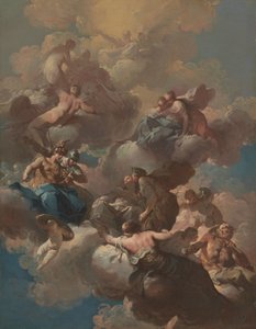 Schets voor een plafondfresco, ca. 1740