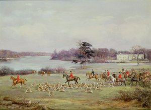 De Zuid-Cheshire Jacht in Combermere Park, 1904
