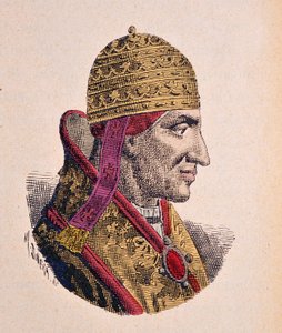 Portret van Paus Bonifatius VIII (1294-1303)