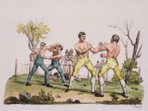 Pugilisten, plaat 31 uit De geschiedenis van de naties