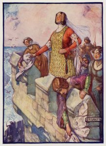 Zwarte Agnes, Gravin van Dunbar en March, bij het Beleg van Dunbar Castle door de Engelsen, 1338
