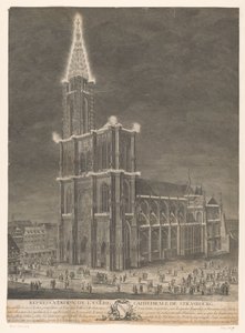 Gezicht op de kathedraal van Straatsburg