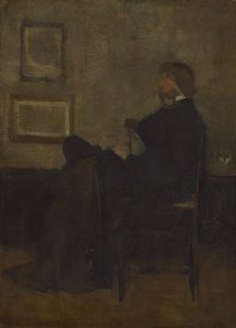 Studie voor Arrangement in grijs en zwart, nr. 2: Thomas Carlyle, 1872-73