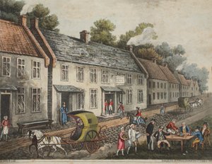 Hoofdkwartier van de hertog van Wellington, in het dorp Waterloo
