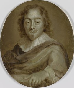 Portret van Constantijn Huygens, dichter, secretaris van prins Frederik Hendrik en prins Willem II en eerste raad en thesaurier van Willem III