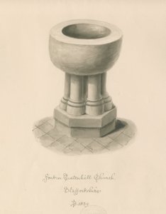 Doopvont in Tatenhill Kerk