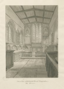 Interieur van de kerk van Blithfield