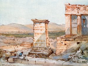 Athene. Het monument van Agrippa en de Pinacotheek door John Fulleylove