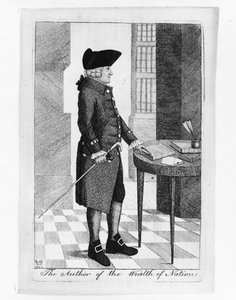 Portret van Adam Smith, auteur van The Wealth of Nations