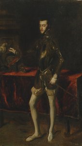 Kopie naar Titiaans portret van Filips II