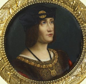 Portret van Lodewijk XII, koning van Frankrijk 1498-1515