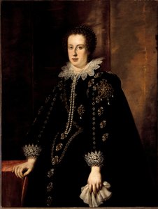 Portret van Claude de Medicis (Claudia de Medici) (1604-1648), vrouw van de Hertog van Urbino Federico della Rovere en daarna Aartshertog Leopold V van Oostenrijk Tirol