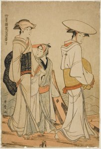 Pleziertjes van de vier seizoenen: Kleuren en geuren van bloemen, links (Shiki no asobi hana no iroka, ge)