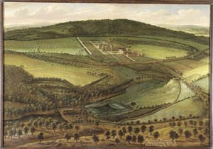 Het noordelijke uitzicht van Hampton Court, ca. 1699