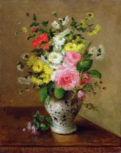 Stilleven met bloemen in een vaas, c.1866