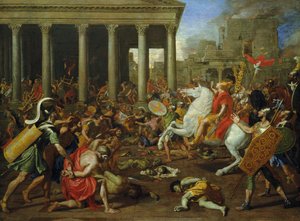 De vernietiging van de tempels in Jeruzalem door Titus, ca. 1638/39