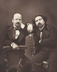 Émile Erckmann Franse schrijver, 1822-1899 en Alexandre Chatrian Franse schrijver, 1826-1890
