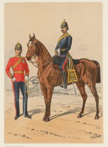 Twee Britse militairen Negen voorstellingen van Britse militaire uniformen (serie titel)