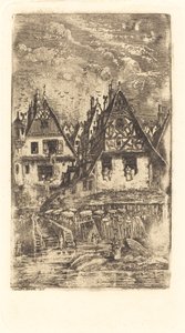 Ingang van het Dorp door Rodolphe Bresdin