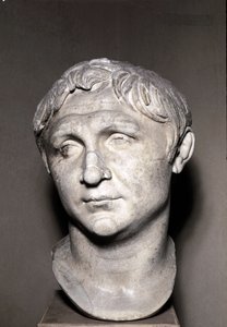 Portret van Pompeius de Grote (marmeren beeldhouwwerk)