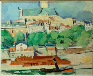 Oevers van de Seine bij St. Gervais-St. Protais