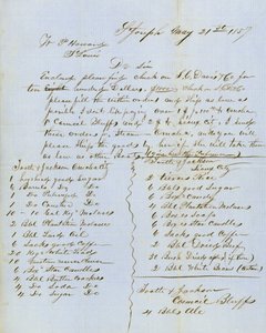 Brief ondertekend door Tootle & Jackson, Council Bluffs, aan W.P. Howard, St. Louis, 21 mei 1857