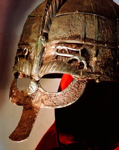 Angelsaksische helm uit de Sutton Hoo Schat