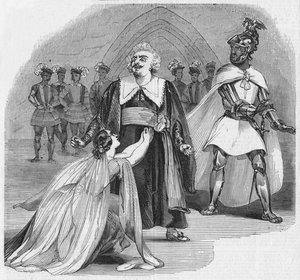 Scène uit de opera Otello, in het theater van Hare Majesteit, 1900
