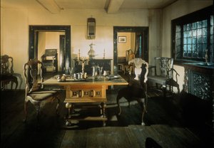 Eetkamer in het Zomerpaleis van Peter de Grote, Sint-Petersburg