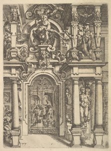Ornamentplaat uit Architettura, 1598