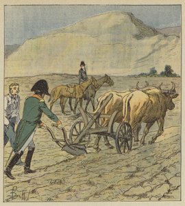 Napoleon ploegt een voor